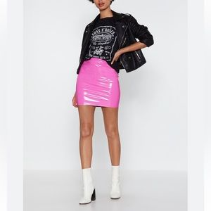 Nasty Gal Pink Bubblegum Mini Skirt